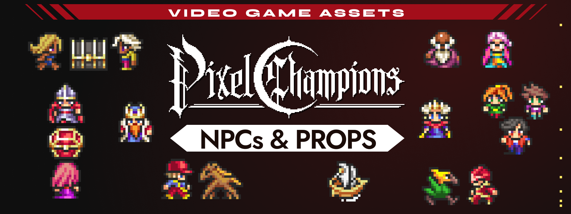 Pixel Champions - NPC Sprites & Props (16x16px)