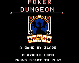A NES game : Poker Dungeon - Demo のカバー画像