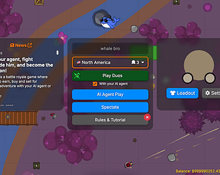 Team up with your AI Companion for 2D Real-Time Battle Royale