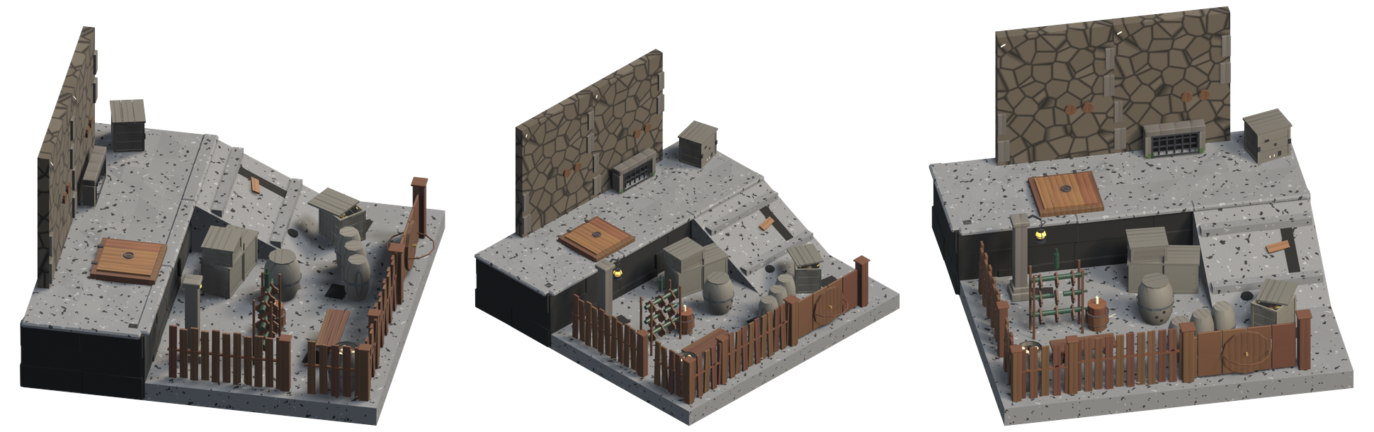 Jampot 06 Cellar Pack · Low-Poly 3D Environment Kit