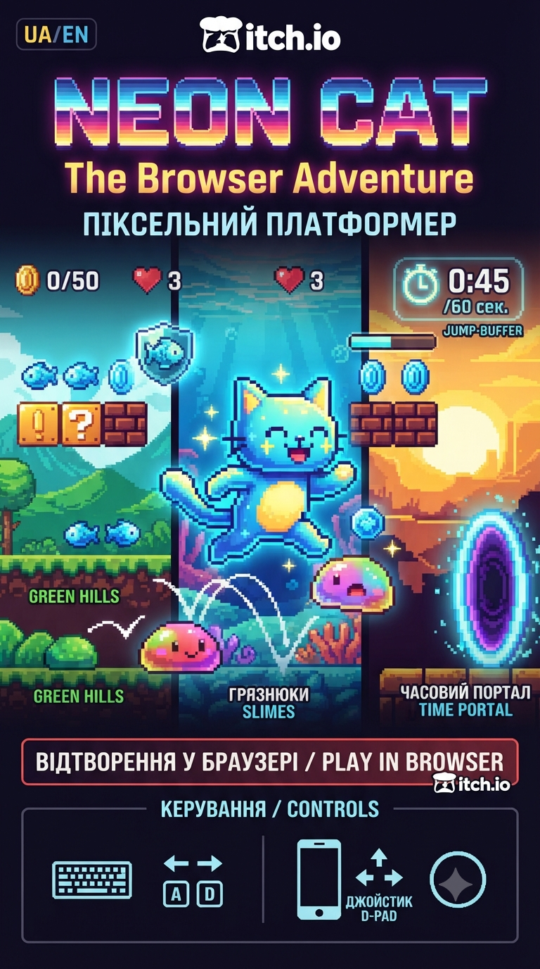 Cover image for НЕОН КІТ: СТРИБОК
