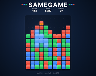 SameGame game screenshot
