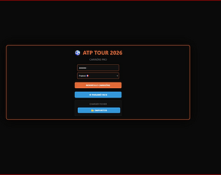 ATP TOUR 2026 - PRO CAREER game screenshot