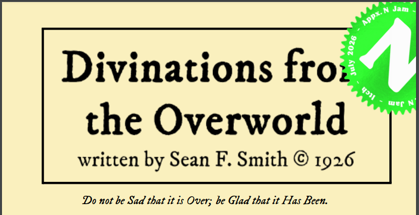 Cover image for Divinations from the Overworld