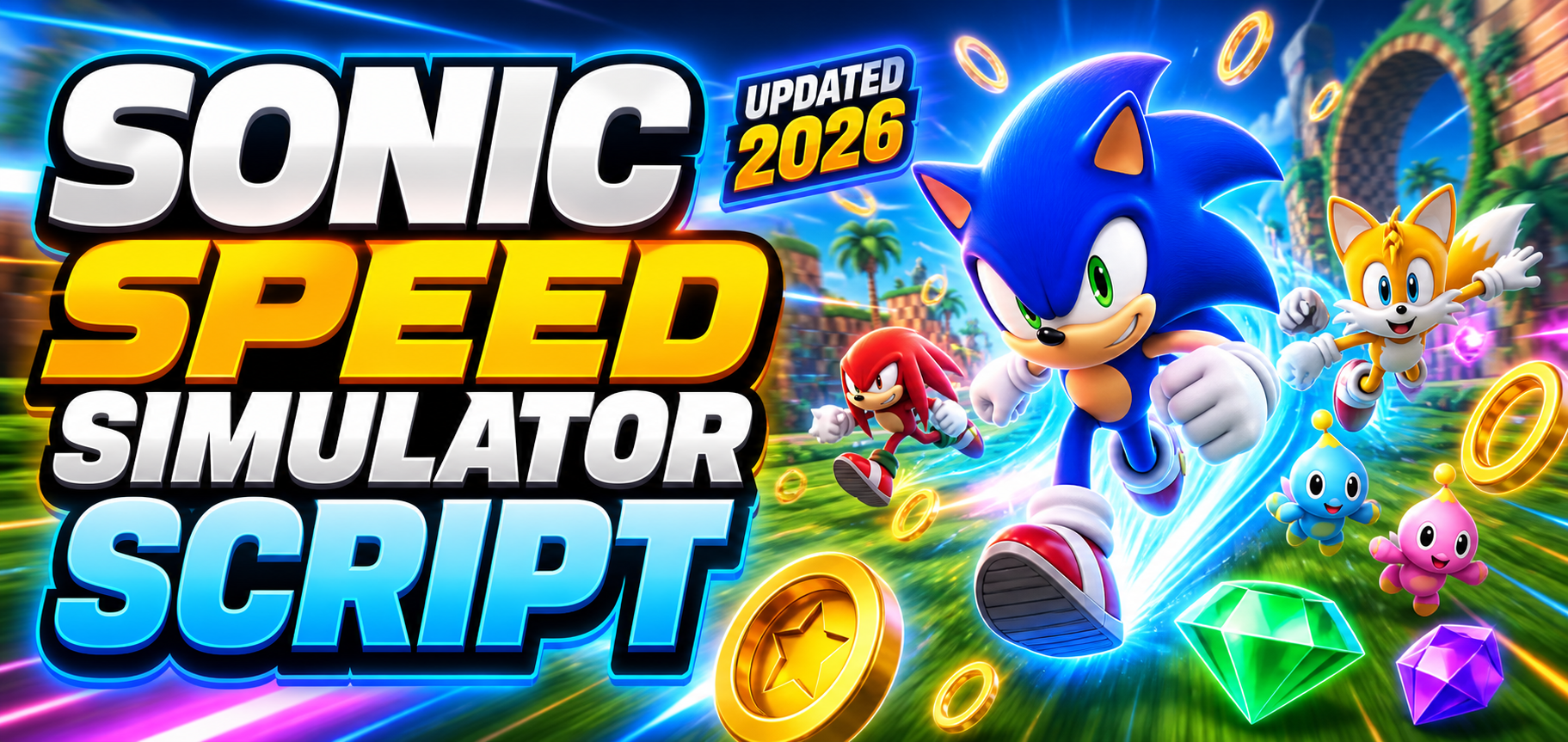  FREE Sonic Speed Simulator Script 2026 No Key Auto Farm GUI Sonic 