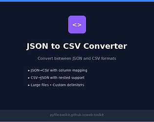 JSON to CSV Converter [Free]