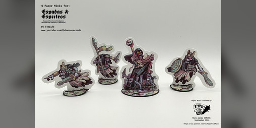 Cover image for Espadas & Espectros - Paper Minis