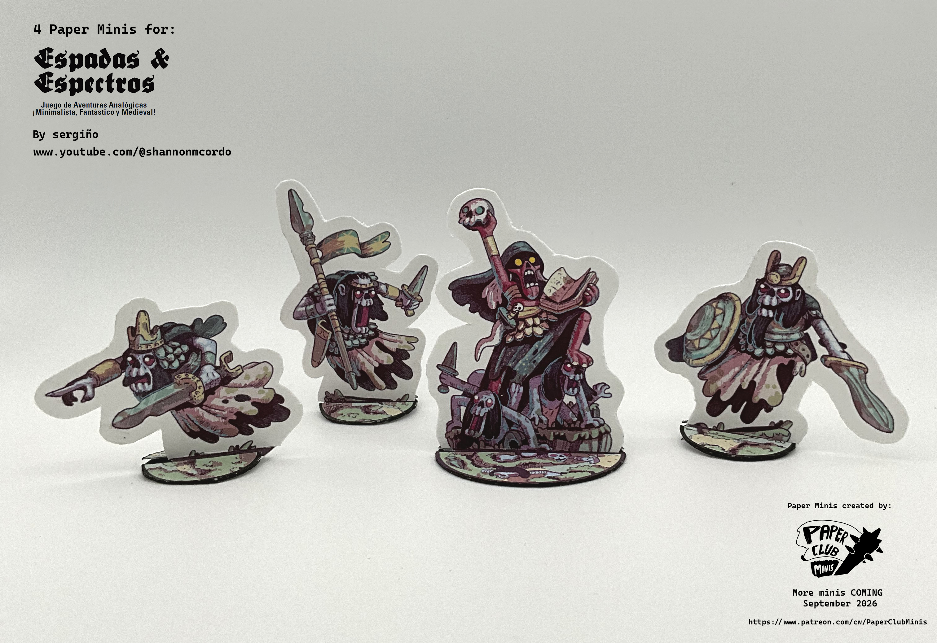 Cover image for Espadas & Espectros - Paper Minis
