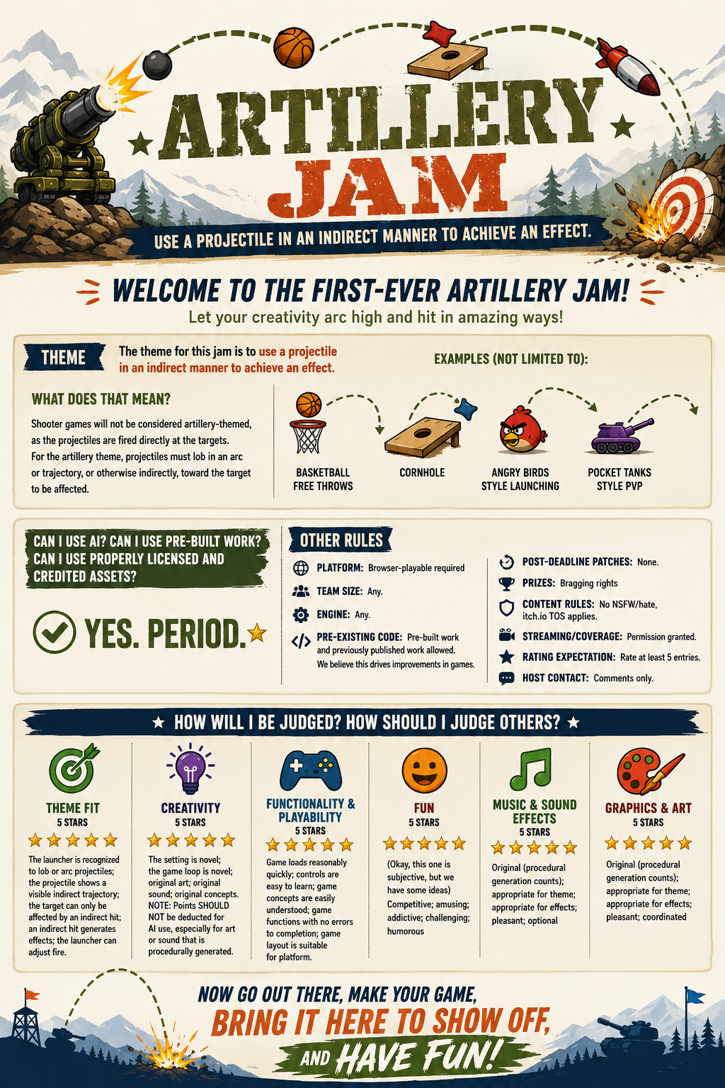 Artillery Jam Information