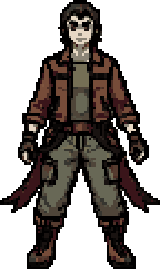 adventurer in a red coat