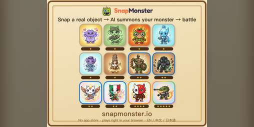 Cover image for SnapMonster — Turn Anything Into a Monster Card