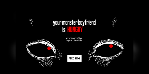 Cover image for your monster boyfriend is hungry