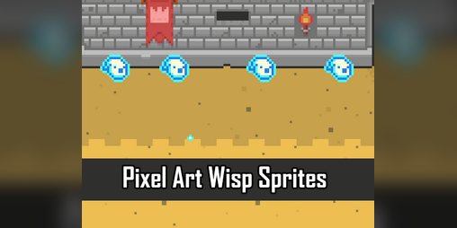 2D Pixel Art Wisp Sprites by Elthen's Pixel Art Shop