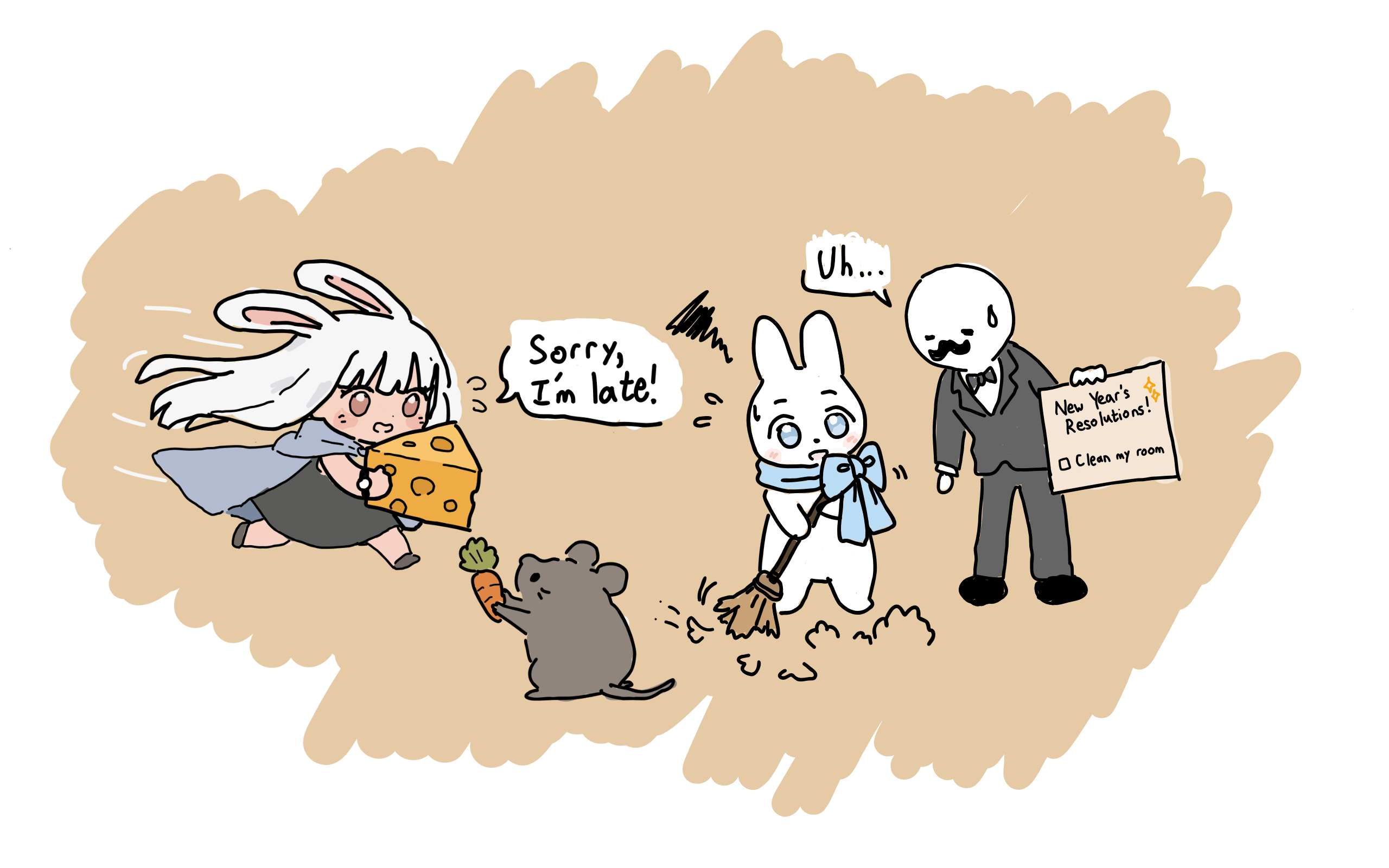Wabi is late delivering cheese! (Ft. New Year's Frenzy)