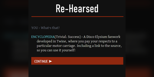 Cover image for Re-Hearsed: A Disco Elysium Fanwork
