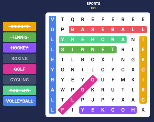 Cover image for Word Search (GDevelop Template)