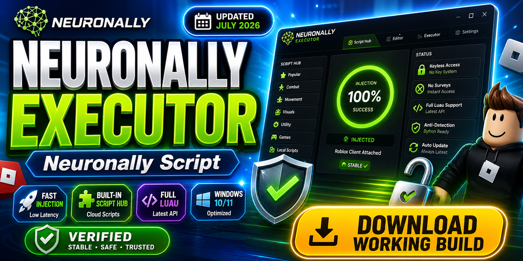 Neuronally Free Keyless Roblox Executor Download 2026 Neuronally N0QeYI 