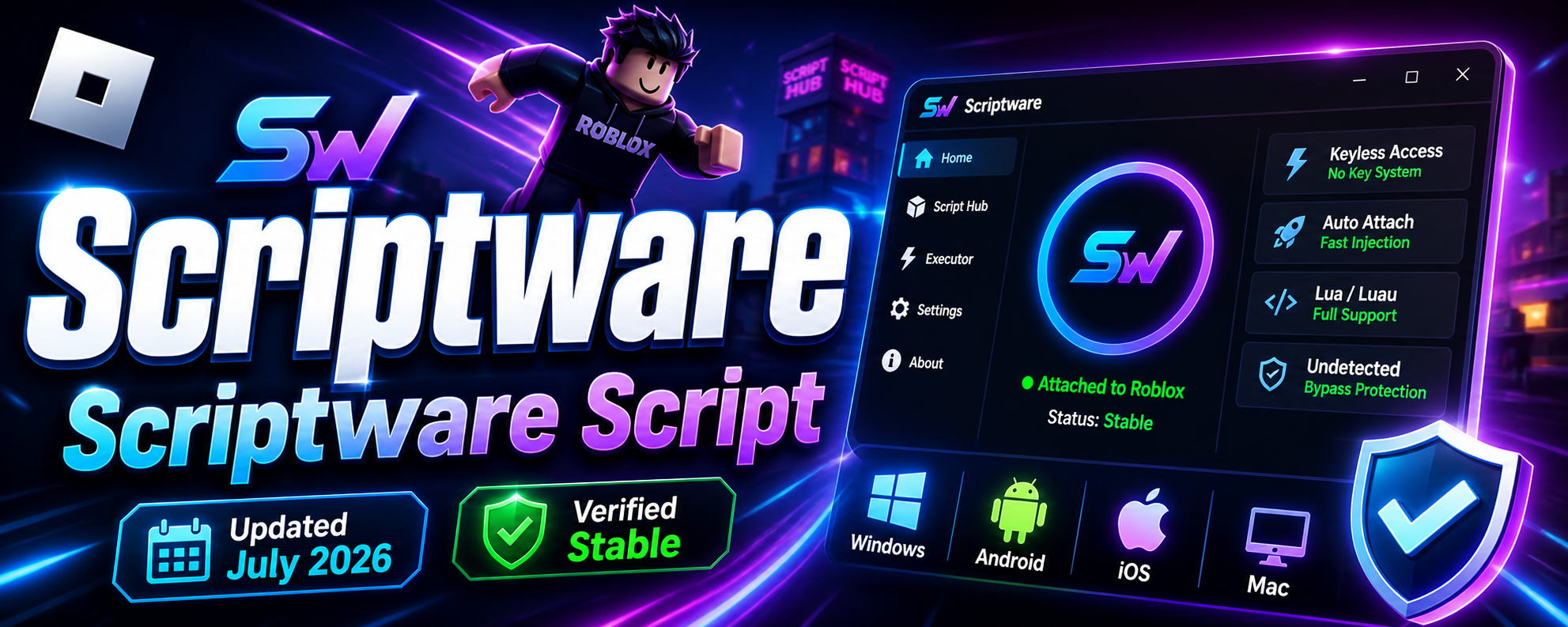 Scriptware Executor: Keyless Roblox Script Hub