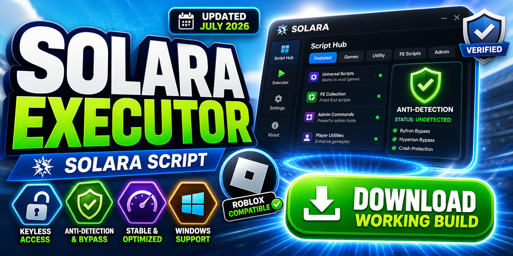 Download Free Solara Executor Keyless Roblox 2026 Updated Solara 0HdDoK 