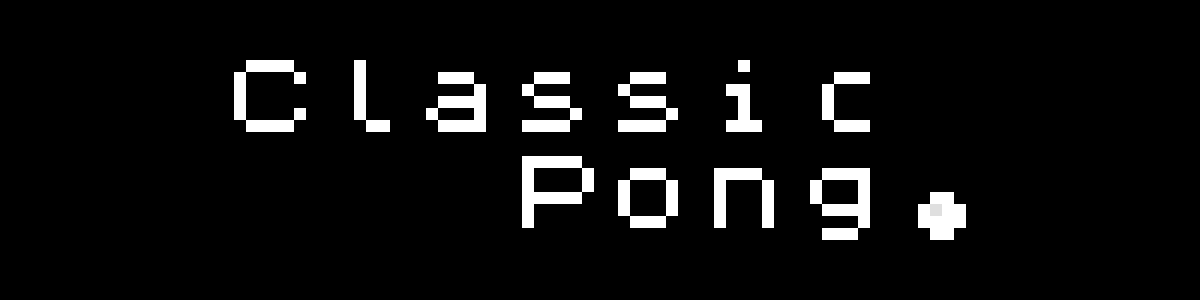 Classic Pong