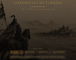 CHRONICLES OF EURASIA - for browser game screenshot