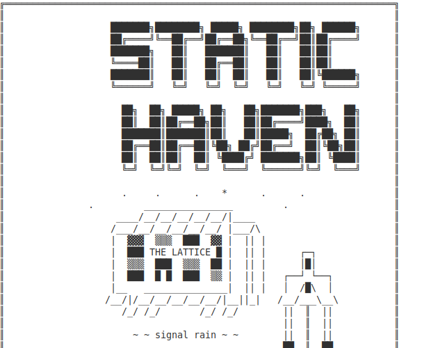 Portada de STATIC_HAVEN