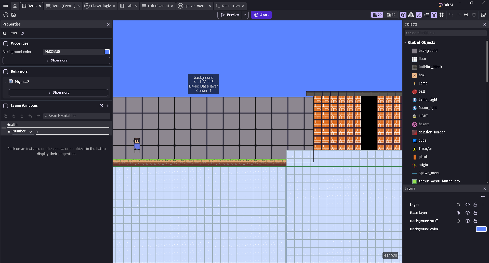 The First Playable map with movement!
