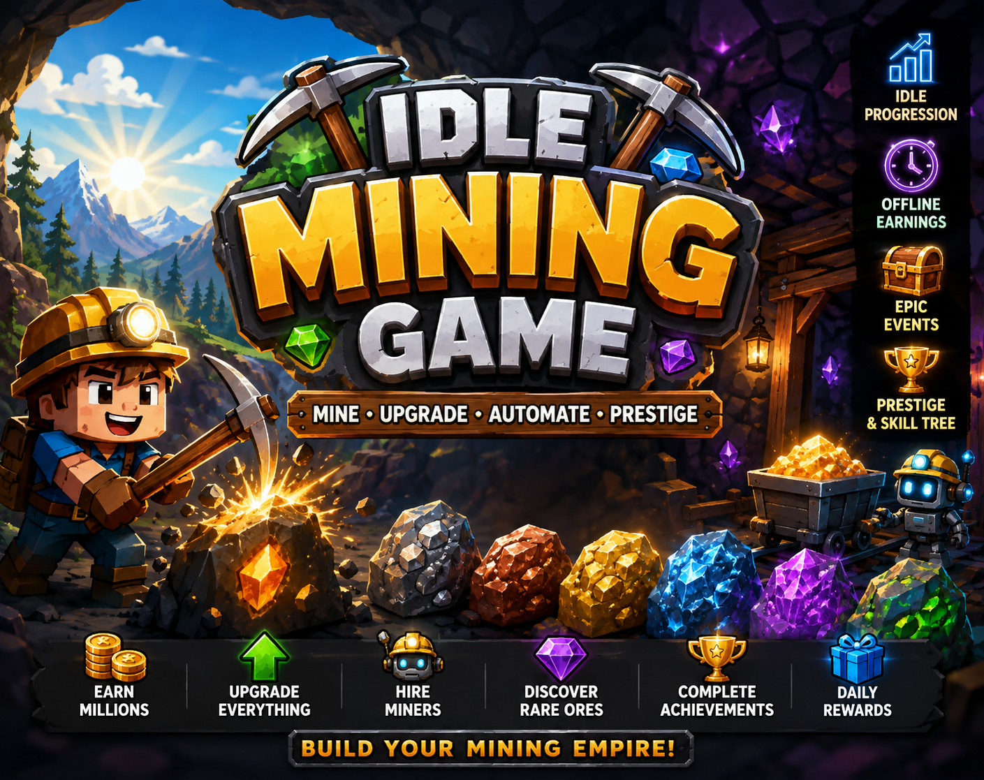 Screenshot 2 for Idle Mining Game