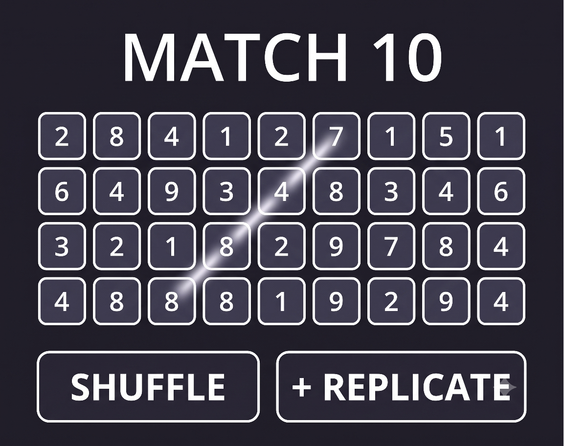 Match 10 — capture d'écran du jeu fait avec l'IA