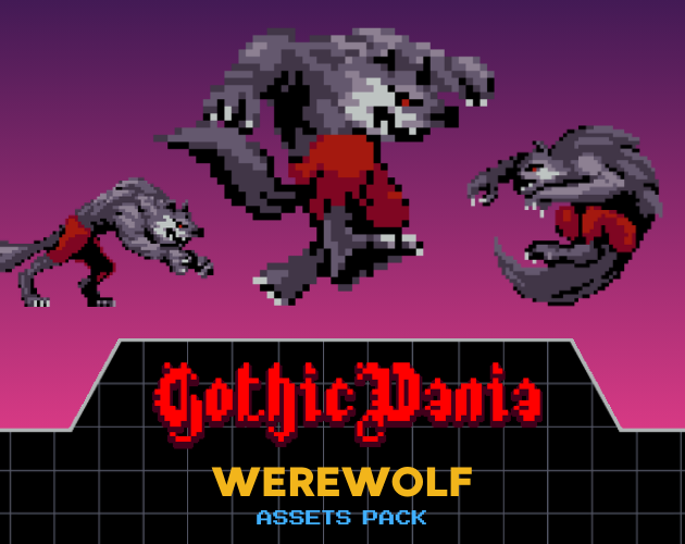 Gothicvania Werewolf by ansimuz