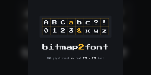 Cover image for Bitmap To Font Converter