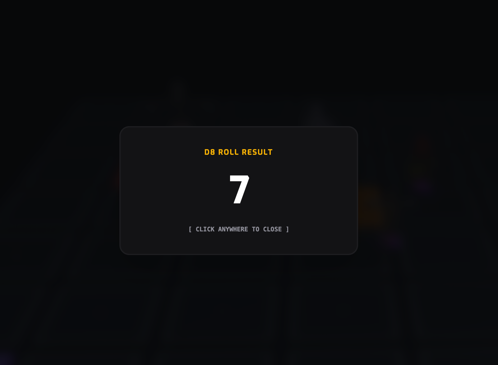 Dice Rolling Outcome