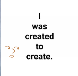 Cover image for I want you to create.