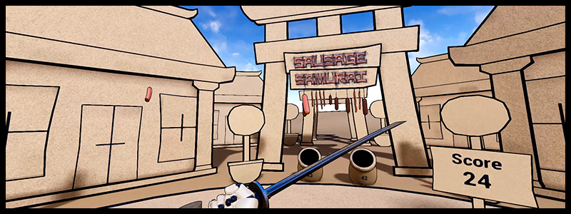 Sausage Samurai VR - Example Game