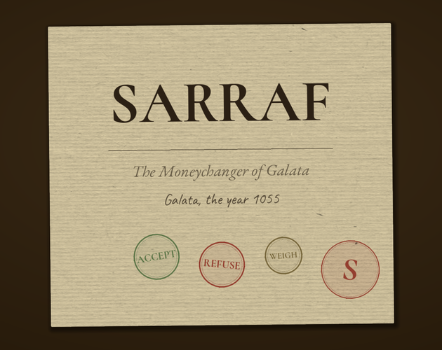 Cover image for SARRAF: The Moneychanger of Galata