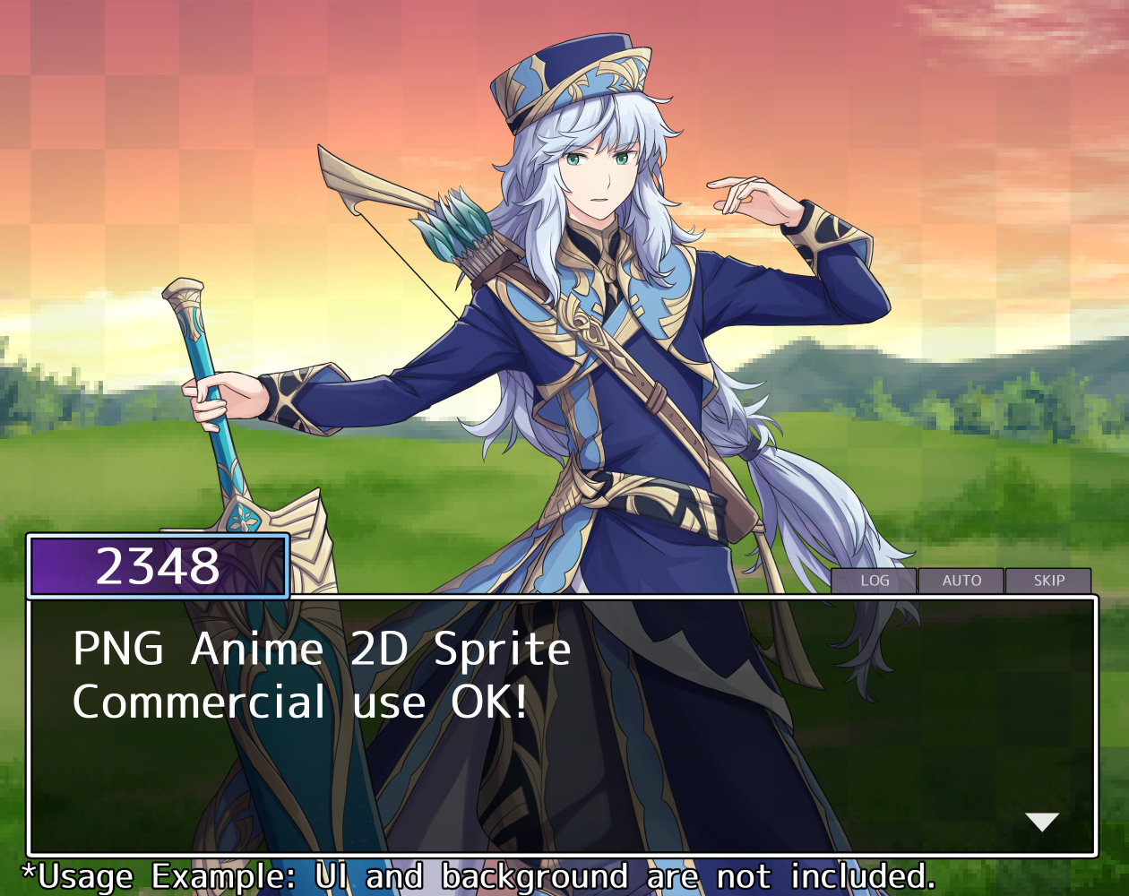Anime Character Art Pack: 2348 - 6 Expressions | Image: Male
