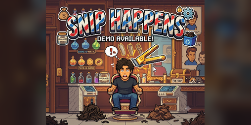 Cover image for Snip Happens: Barbershop Idle Prototype Demo