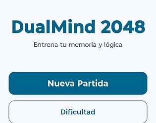 DualMind2048 game screenshot