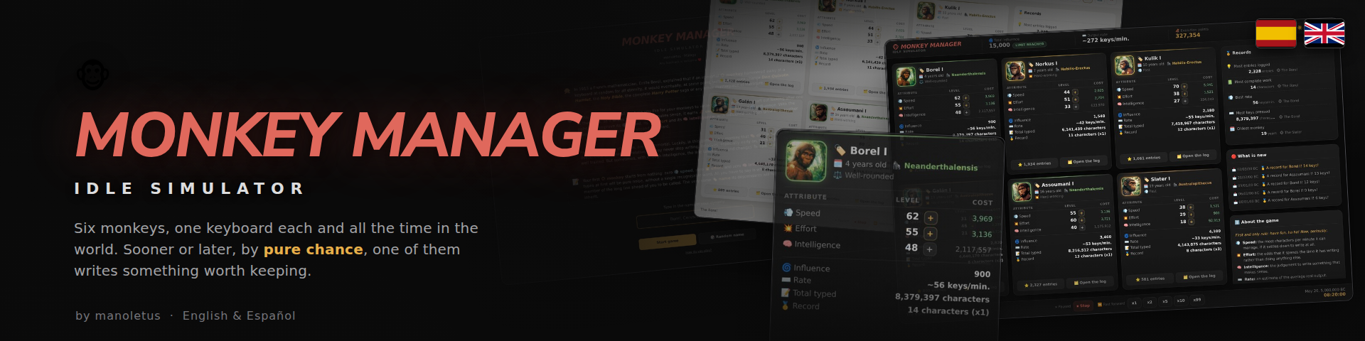 Monkey Manager: Idle Simulator