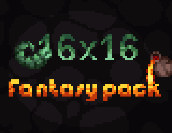 Fantasy themed asset pack. 16x16. 86 sprites