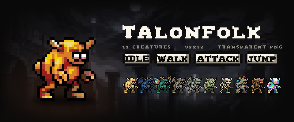 The Talonfolk - 11 32x32 Monster