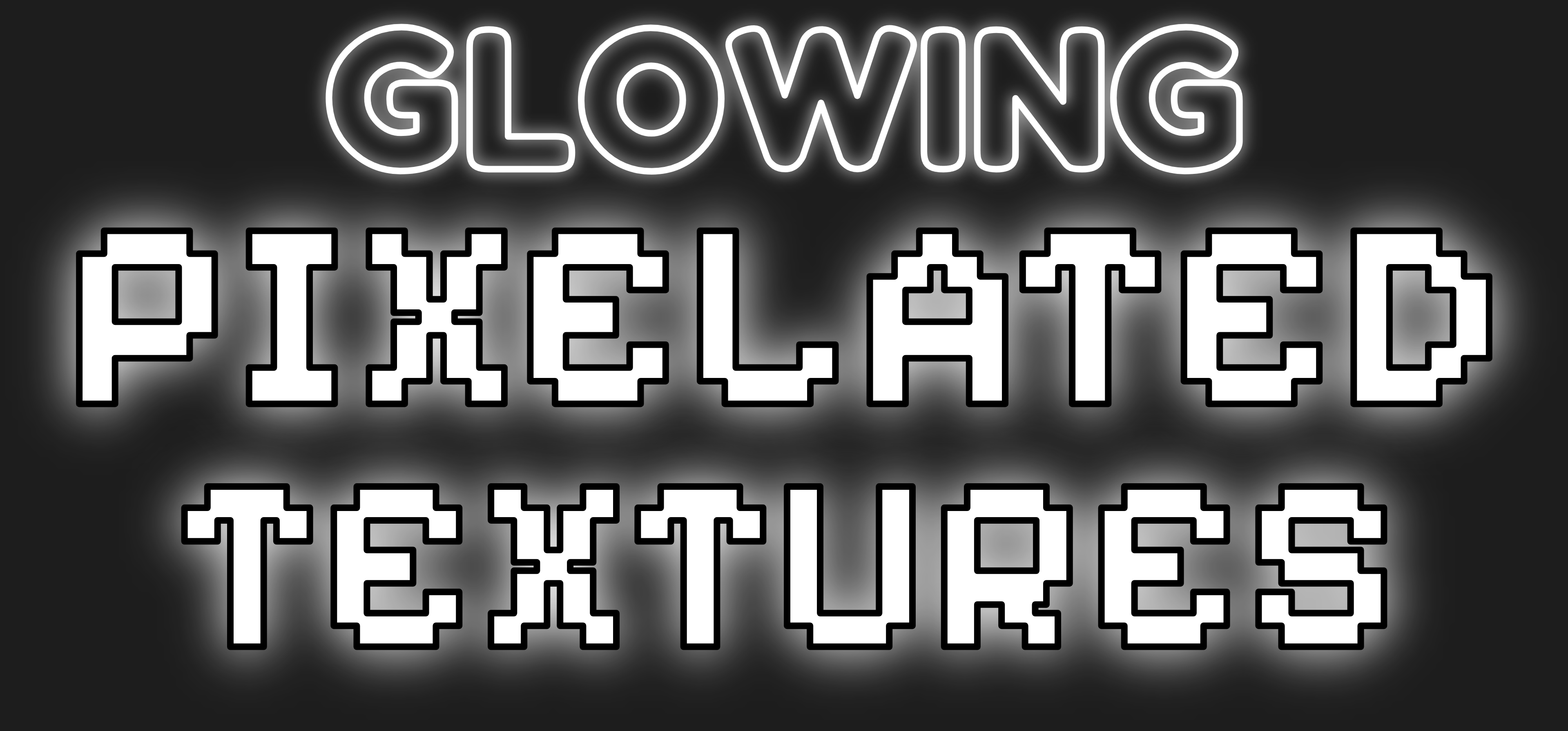 Glowing Pixelated Textures