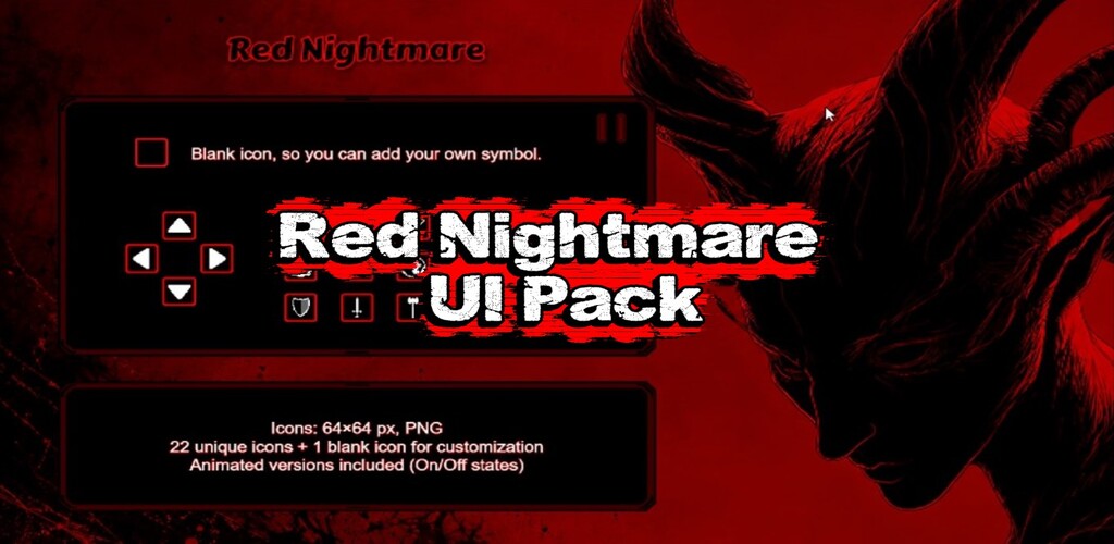 Red Nightmare – UI Pack