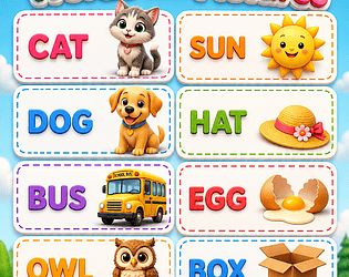 3 Letter Words Quiz Game game screenshot
