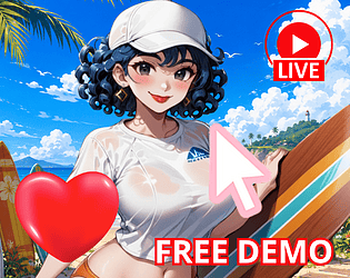 Hentai Clicker: Summer is streaming 🔴🔞 game screenshot