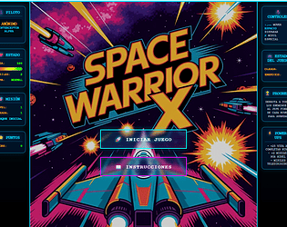 SpaceWarriorX game screenshot