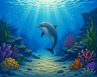 Touch The Dolphin game screenshot