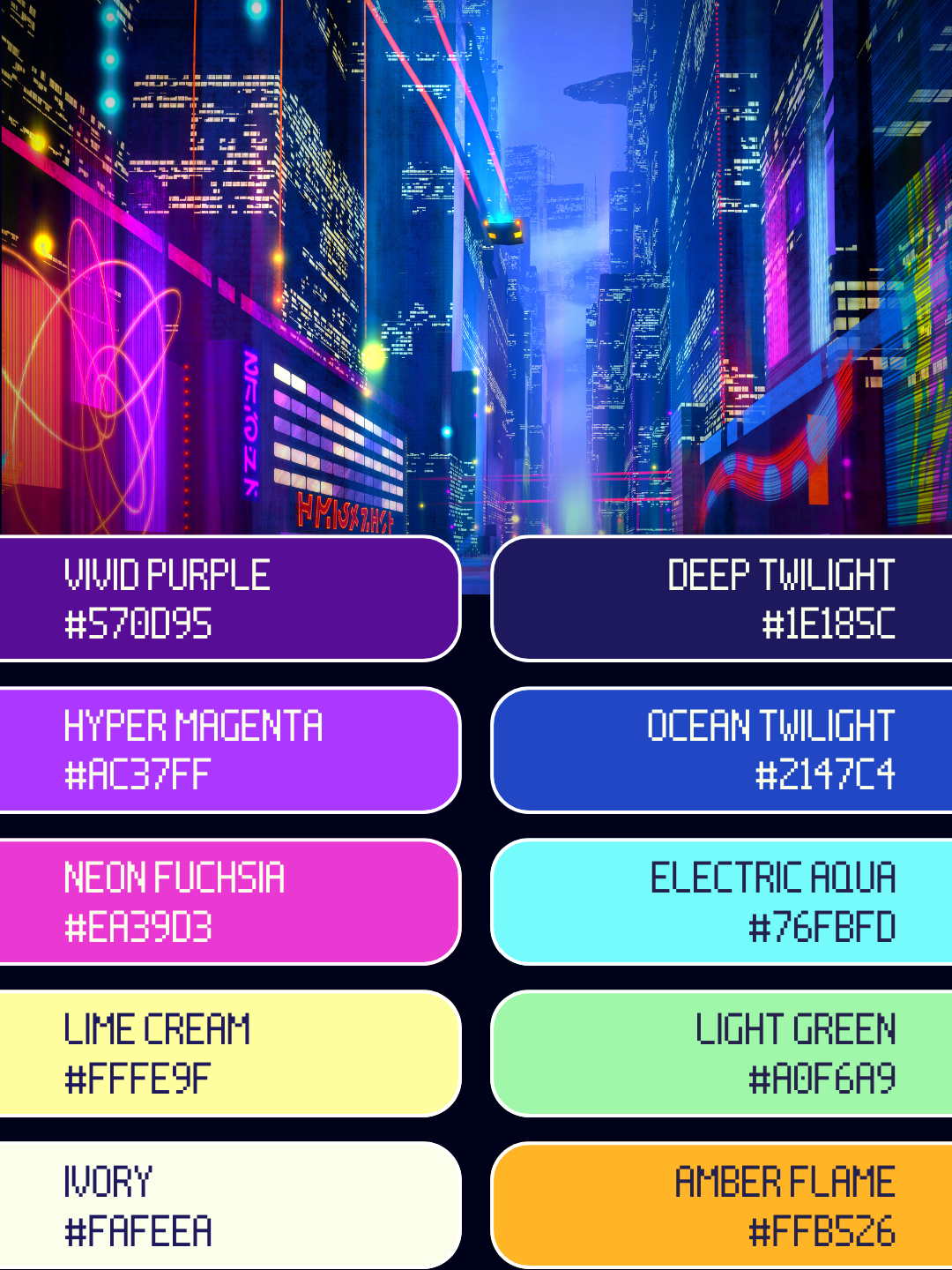 Patch Mag Jam 2026 Colour Palette Patch Mag Jam 2026 Colour Palette