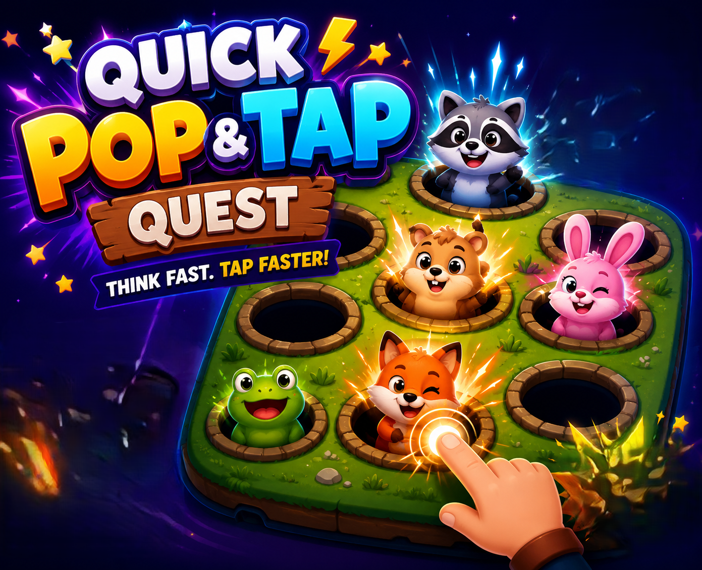 Quick Pop & Tap Quest — Action game, available on itch.io