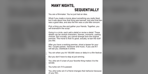 Cover image for Many Nights Sequentially